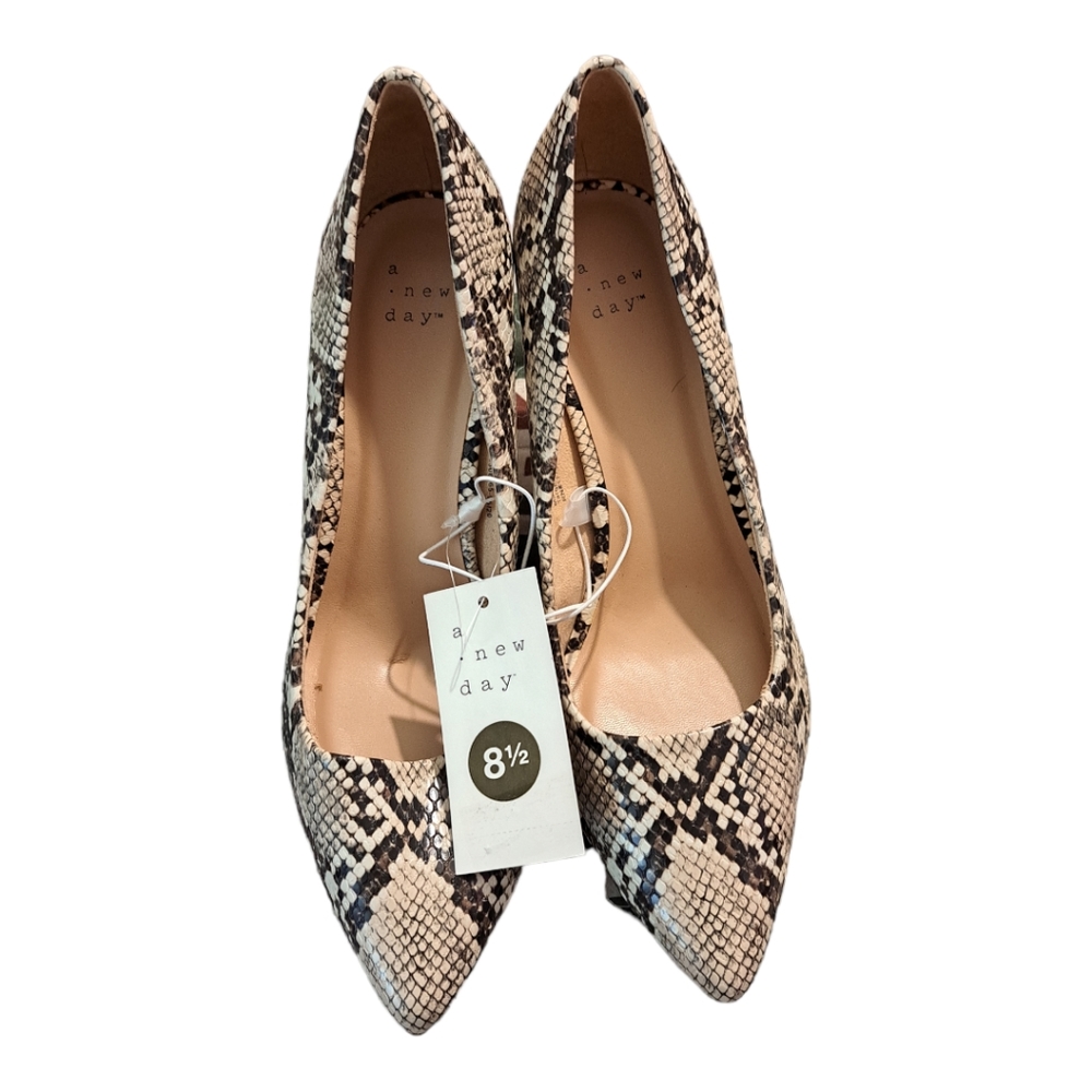 A New Day Gemma Stiletto Heels, Grey Snake Print, 8.5, 9.5, 10, 11 - Picture 4 of 8